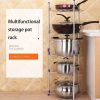 5 Layer Kitchen Steel Pot Rack Multi-function