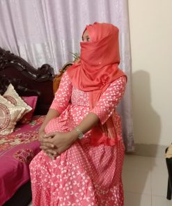 Screen printed and embroidered one piece readymade kurti