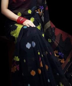 হাফ সিল্ক মনিপুরীর শাড়ির।