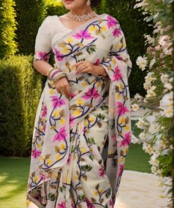 Indian Tantuj Silk Saree